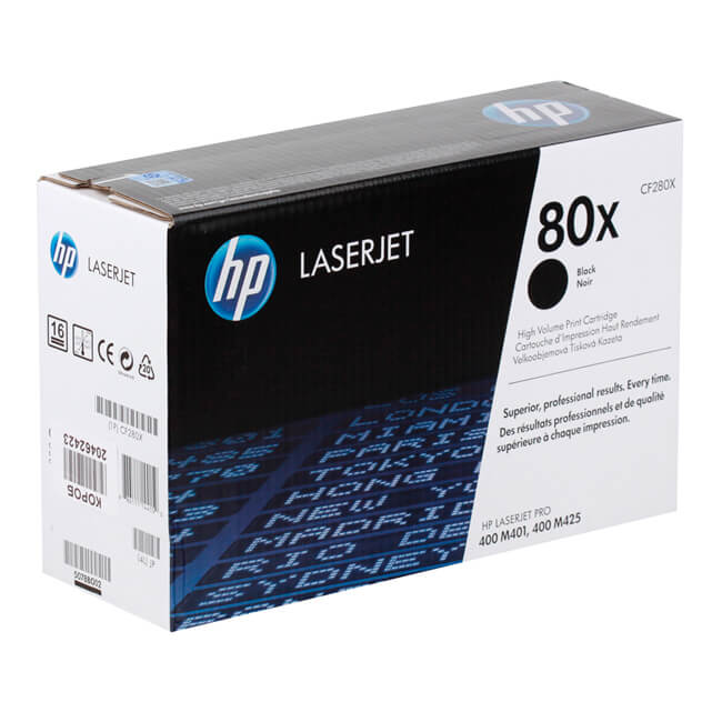 thumbnail interactive-video image 1 of 2-Pack CF280X Compatible Toner – For HP 80X LaserJet Pro 400 M401dn, M425dn 1 of 2