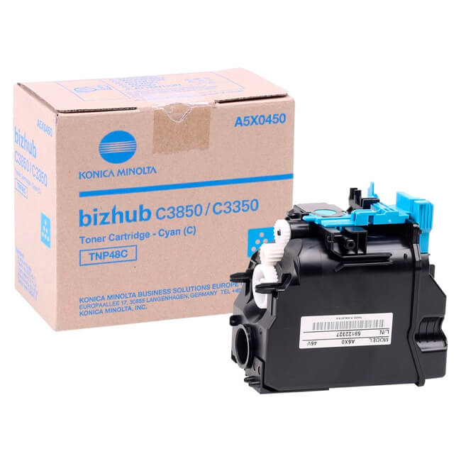 Minolta A5X0450, TNP48C — Toner Cyan compatible